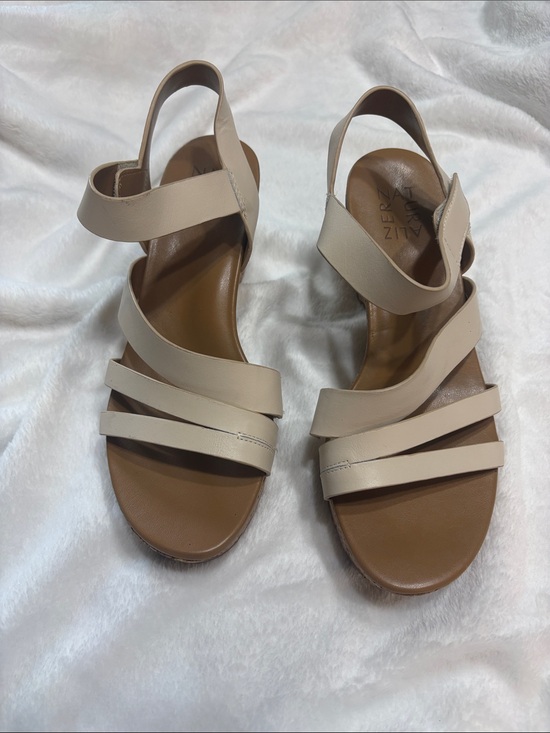 Naturalizer Shoes - Naturalizer Beige Multi-Strap Slingback Sandals